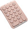HiCOZZIE Numerische Tastatur Wireless Numerische Tastatur Bluetooth Runde Numerische Tastatur 22 Wiederaufladbare Numerische Tastatur (Rosa)