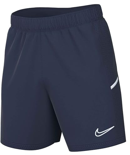 NIKE Academy 25 Short De Foot en Maille Dri-Fit pour Homme, Midnight Navy/Midnight Navy/White, FZ9776-410, L