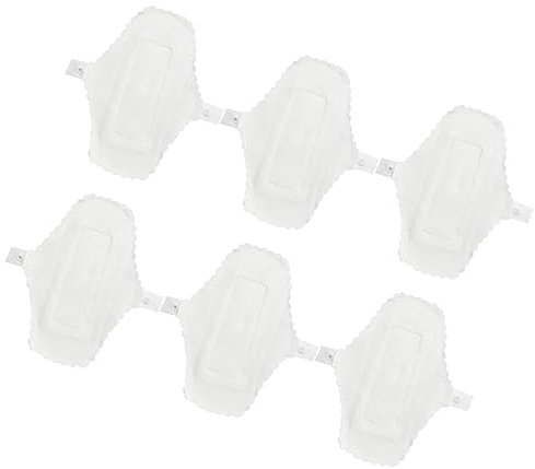 NOLITOY Weiche Wiederverwendbare Periodenbinden Mit Einlagen 6 Stück Waschbare Slipeinlagen Für Frauen Periodenhöschen