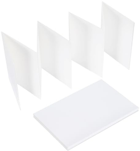 PH PandaHall 2 álbumes de dibujo de acuarela Concertina blanco diario libro de acuarela con tapa para viajes y actividades al aire libre, 19 x 13,2 cm (extendido)
