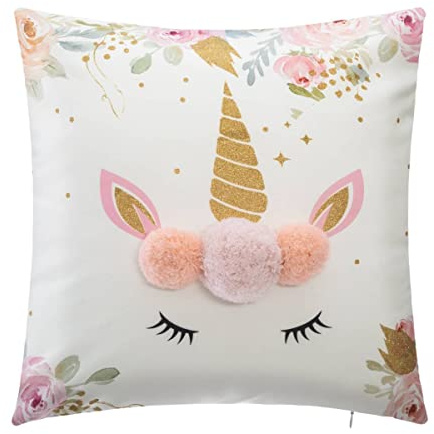 ATMOSPHERA CREATEUR D'INTERIEUR - Cuscino unicorno per bambini 39x39cm