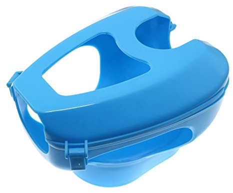 Maxmoral Pigeon Holder Bird Fixed Frame Rack - Plastic Feeding Syringe for Young Birds, Parrot Chick - Injection Feeding Fixed Mount Bird Supplies, Blue