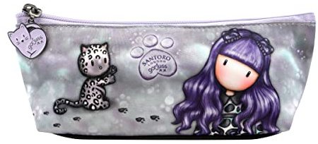 Trousse d'écolier Gorjuss Smitten kitten Noir Blanc (22.3 x 8.8 x 5.7 cm)