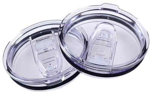 AICMEI 2 Replacement Lids for 20oz Stainless Steel Tumbler Lids-Replaces Only Covers With a Top Diameter of 3.4 inches（Bottom Diameter of 3.23 inches）