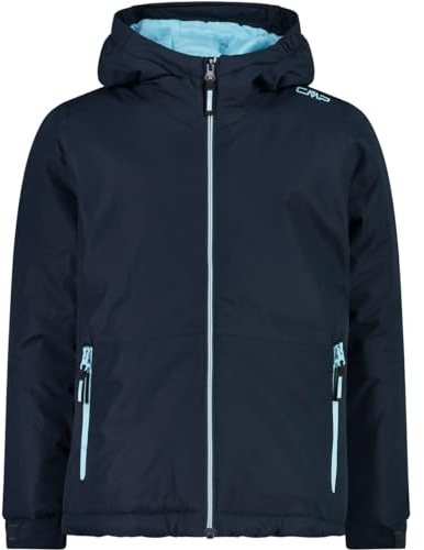 CMP Chaqueta Kid G Con Capucha Fija, Chaqueta Softshell Unisex niños, Azul negro, 176