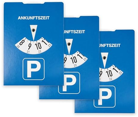 RNKVERLAG 3118-3 - Parkscheibe nach StVO aus Karton, 11 x 15 cm, 3 Stück