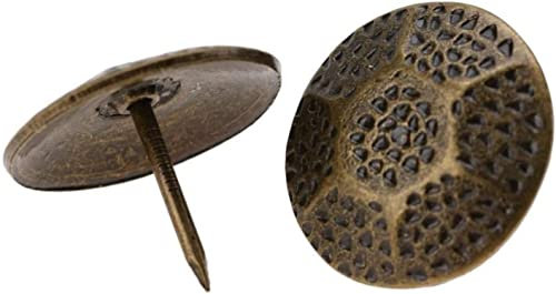 RoyamS Polsternägel, antike Druckknöpfe, 20 Stück, Eisen, Messing, Metall, for Sofa, Schuh, Tür, Bolzen, Holz, geeignet for Schulbüro (Größe: 26 mm)