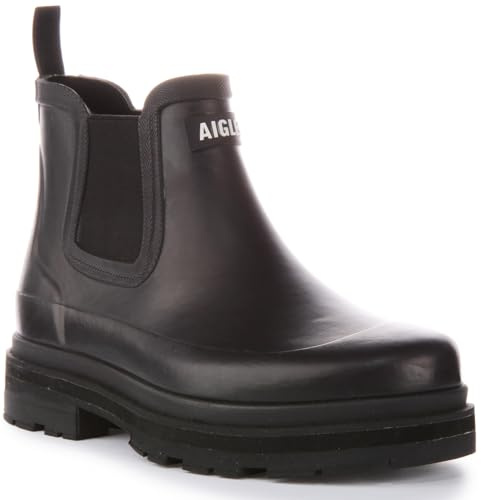 Aigle Men's Soft Rain M2 Boot, Black, 9.5 UK