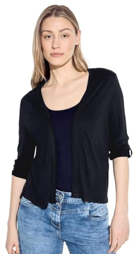 CECIL Damen B321321 Bolero Strickjacke, universal Blue, M
