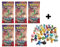 Pokemon Booster Packs Sammelkarten deutsch | + 3 Sammelfiguren (Gewalten der Zeit, 5, Stück)