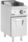Royal Catering Gas-Grillplatte mit Unterschrank 6 kW glatt Propangas/LPG/Erdgas 50-300 °C Edelstahl Chromstahl Flammensperre Dunstabzug Zündflamme Piezozündung Gastro-Gasgriller Gas-Bratplatte