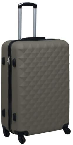 Ordellia Carro de plástico ABS de 48 x 28 x 71 cm, con cerradura de seguridad, cuatro ruedas de 360 grados, correa de embalaje y asa para viajes de negocios, vacaciones y fin de semana