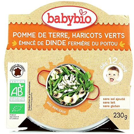 Babybio émincé de pomme de terre du Centre-Val de Loire 230gr
