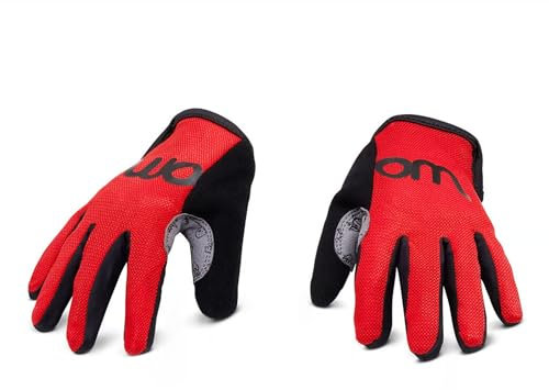 woom Kinder Fahrradhandschuh rot 7