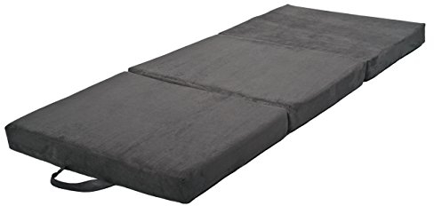 Velinda Klappmatratze Faltmatratze Gästebett Campingmatratze Reisematratze 80x200x10cm (Farbe: grau)