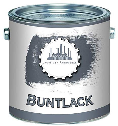 Metall und Holz lack Buntlack MATT 2in1 Perlweiß RAL 1013 Weiß Grundierung+Lack für Innen & Außen Decklack - besonders robust & schnelltrocknend - Lausitzer Farbwerke (2,5 L)