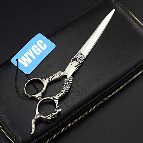 WYGC PETS Hunde Haarscheren 440C Edelstahl Hundehaarschere Fachmann Hundepflege-Schere Für Hundekatzenschere 7.0 Zoll (Color : Antelope)