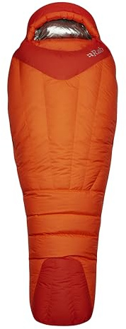Rab Andes Infinium 800 Down Sleeping Bag - Lightweight Windproof Sleeping Bag for Climbing & Mountaineering - Atomic - -9 Degree, Regular, Left Zip