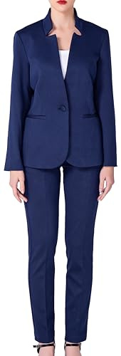 Ava Luke Tailleur Pantalone da Donna Tailleur E Completi Giacca E Pantalone Blu Navy 42