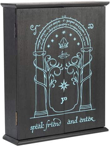 Grupo Erik: Portachiavi da Parete Il Signore degli Anelli - Porta di Durin | Appendi Chiavi a Muro Luminescente, Porta Chiavi Ingresso Casa in legno, Signore degli Anelli Gadget