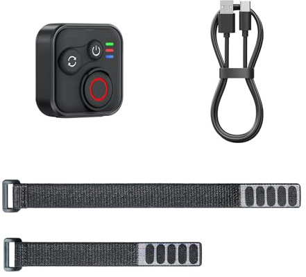 Telecomando Bluetooth per Insta360 X5 X4 X3 ACE PRO2 GO 3S fotocamera sportiva BT telecomando impermeabile 50 metri distanza di controllo con cavo di ricarica e cinturino da polso