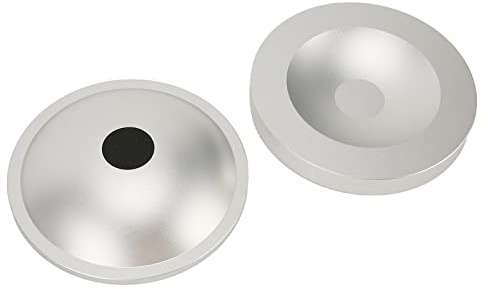 Yctze Högtalarställ HomePod Bordshållare – Högtalarstabil Bordshållare Förlustfri Ljudkvalitet Metallbordshållare för HomePod 2 – Set med 2 (Silver)