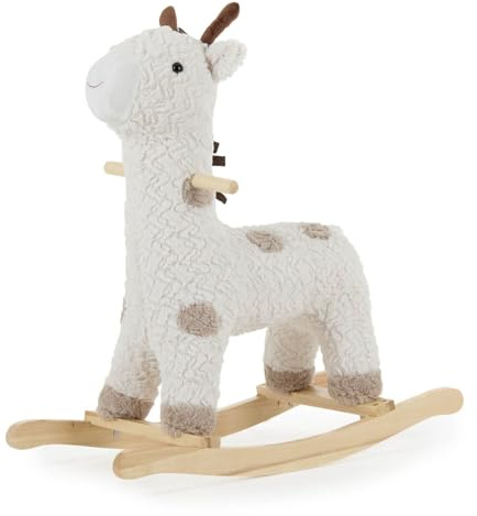 Puggle Plush Rocking Giraffe with Music - White (18 Months - 3 Years)