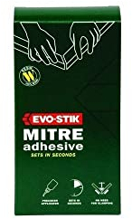 EVO-STIK Mitre Adhesive, Instantly Bonds Mitre Joints, Includes Activator Spray, Sets in Seconds, Easy to Apply, No Clamping, Size: 50g