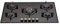 MILLAR GH9051PB 90cm Built-in 5 Burner Gas on Glass Hob Cooktop with Cast Iron Pan Supports