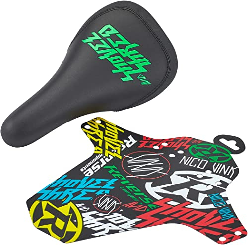 Reverse Nico Vink Shovel & Shred MTB FR Downhill Fahrrad Sattel schwarz/grün