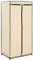 vidaXL Kleiderschrank mit Reißverschlüssen Faltschrank Stoffschrank Campingschrank Garderobe Schrank Regal Garderobenschrank Creme 75x50x160cm