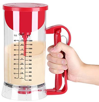 Dispenser Elettrico per Pastella Pancake Cupcake Dispenser Portatile per Pastella Cialde Miscelatore per Pastella per Torte Strumento di Cottura Dispenser per Miscelatore per Pastella da Cucina