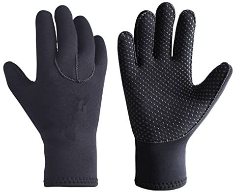 3 mm NeoprenHandschuhe, Tauchhandschuhe,Thermo-rutschfeste Tauchhandschuhe für Herren und Damen,flexibel,rutschfest,Thermohandschuh zum Schnorcheln,Schwimmen,Surfen,Speer,Kajakfahren,Rafting(M)