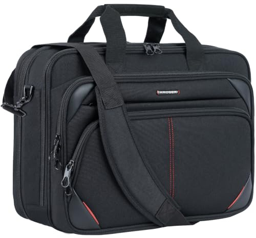 KROSER Bolsa de ordenador portátil Maletín portátil Bolsa de mensajero portátil
