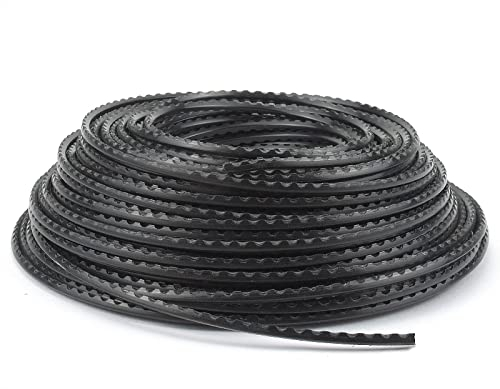 BIGP Nylonfaden Trimmerfaden, 3.0 mm x 60 m Ersatz-Faden für Rasentrimmer-Spulen, Gezähnt Trimmerfaden Trimmerschnur Rasen Rasentrimmer Schnur für Über gewachsenem Gras und Unkraut