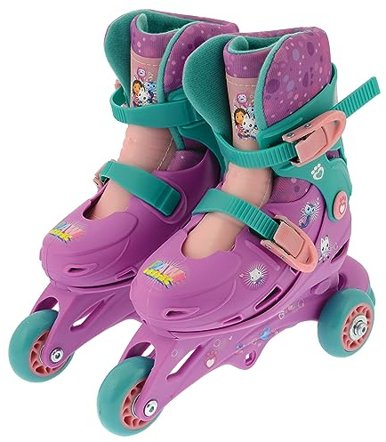 Gabby's Dollhouse Adjustable 2 in 1 Tri to Inline Skates