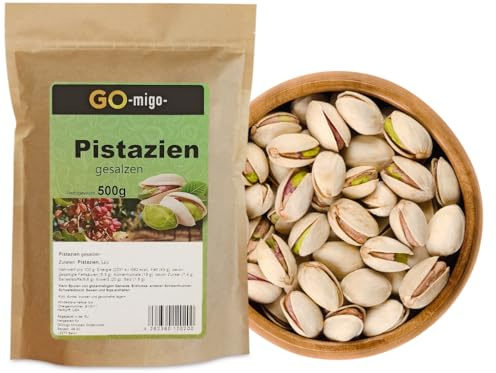 0,5kg Pistazien geröstet gesalzen mit Schale hohe Qualität Pistazie Pistazienkerne 500g