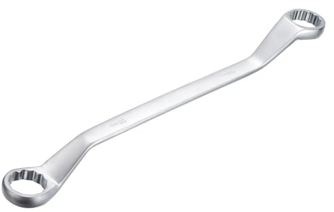 uxcell Offset Double Box End Wrench 34mm x 36mm Metric 12 Point High-carbon Steel Chrome Plated Box Wrenches