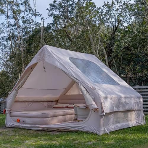 Campingtält Med Direktuppställning, Stort Uppblåsbart Tält 2-3 Personers Familjetält Hus För Camping Ställs Upp På 3 Minuter, Tält För Camping, Festivaler, Bakgård, Övernattningar