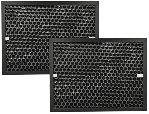 vhbw 2x Aktivkohlefilter Ersatz für Honeywell HRF-L710E für Luftreiniger - Luftfilter Schwarz