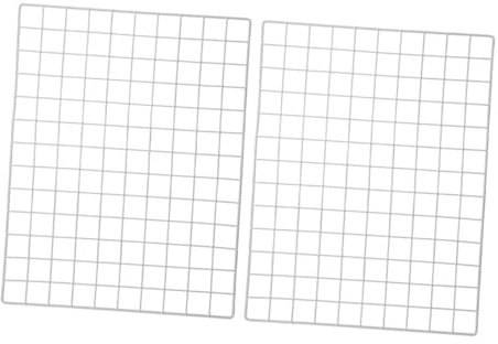 Zerodeko 2St Fotowandregal Wandgitterplatte Wandgitter-Organizer dekoratives Wandgitter Fotoanzeige Gitter Drahtwandgitter Bilderrahmen Wandpaneel aus Metallgitter Wandverzierung Eisen Weiß