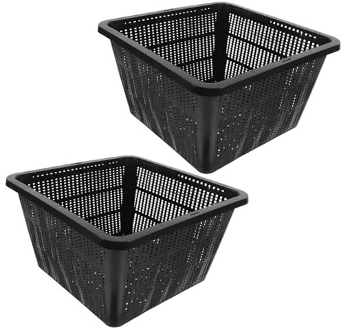 Milisten 2pezzi Cestini Di Plastica a Rete Per Coltivazione Fuori Da Vasi Per Piantagione Senza Terra Per Verdure Giardini e Piante Acquatiche
