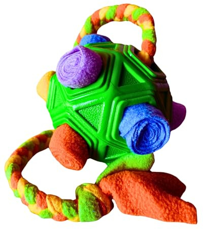 McBe Pets Juguete para Perros Interactivo 2 en 1 – Dispensador de premios + Tira y afloja – Enriquecimiento Mental para Perros Grandes y medianos – Resistente, Lavable, Tipo Snuffle