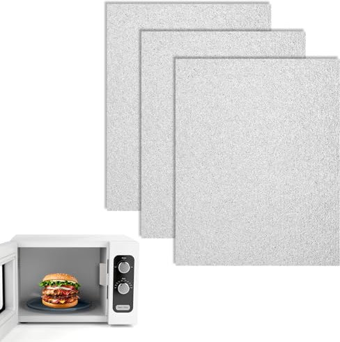 simarro 3 dischi mica per forno a microonde, 15 x 12 cm, lama mica ritagliabile, per forno a microonde, piastra mica, copertura universale per microonde, piastre mica, accessori di riparazione