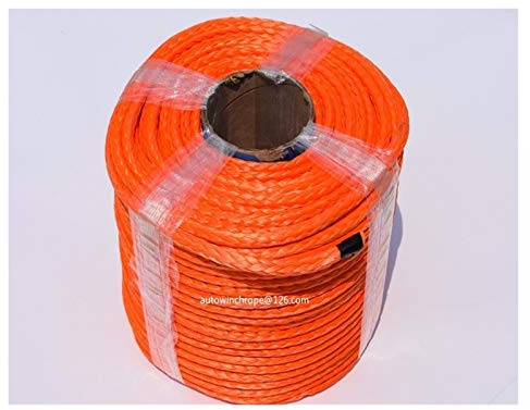 10mm * 100m naranja Torno de cable sintético, Torno de cable, cuerda todo terreno, ATV cabrestante Línea,Alta Intensidad