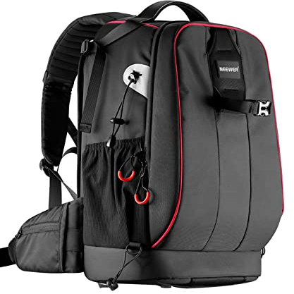 Neewer Pro Camera Case Waterproof Shockproof Adjustable Padded Camera Backpack Bag with Anti Theft Lock for DSLR, Compatible with DJI Phantom 1 2 3 Drone Tripods Flash Lens Accessories