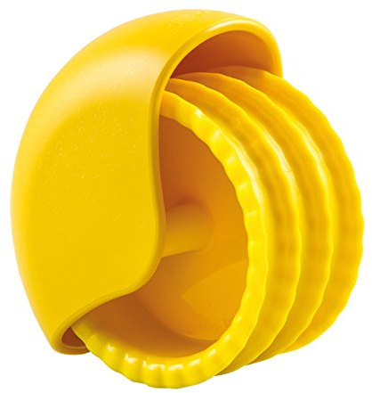 Silikomart | Rodillo Bake'n'Roll, Cortador de Pasta para Pasta y Snacks, Color Amarillo, Medidas 110 x 97 h78 mm, Made in Italy