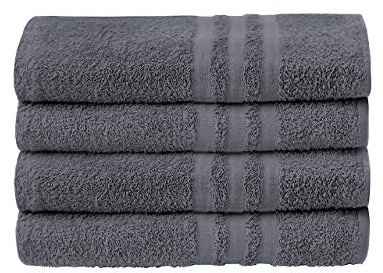 A & B TRADERS Pack of 2 or 4 Big Large Jumbo Bath Sheets Towels Soft Cotton Prime Egyptian Bale Sets (Charcoal Grey, 2)