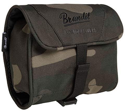 Brandit MOLLE TASCHE MAGAZINTASCHE/FLASCHENTASCHE/GÜRTELTASCHE ARMY MODULAR 13-TYPEN, Produkt:Waschtasche (mittel), Farbe:Darkcamo