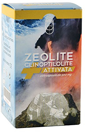 SEB - Zeolite Clinoptilolite Attivata pura al 100% - 100 capsule da 900 mg - Dispositivo medico di classe 2a certificata per uso orale. Prodotta in Italia